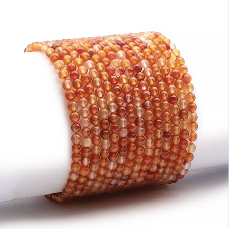 Karneol 4mm Armband