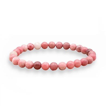 Thulit 6mm pärlor Armband