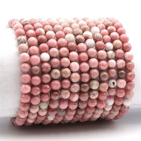 Thulit 6mm pärlor Armband