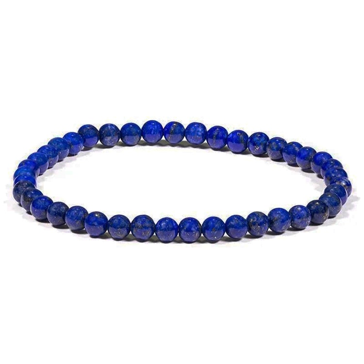 Lapis Lazuli 4mm pärlor Armband