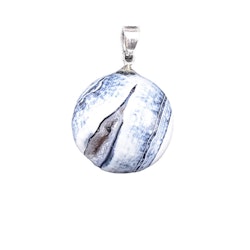 Agat ”Ghost Eye” Hängsmycke (Metallhänge)