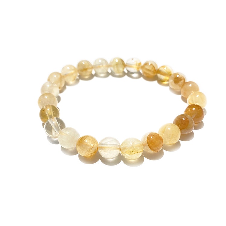 Guldkvarts ”Golden Healer” 8mm pärlor Armband