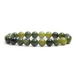 Nefrit Jade 6mm pärlor Armband