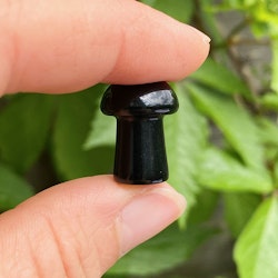 Obsidian Svart Svamp 2cm