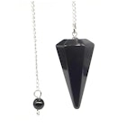 Obsidian Svart Pendel 4cm