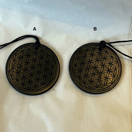 (FYND) Shungit Amulett Flower of Life 3cm