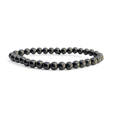 Shungit 6mm pärlor Armband