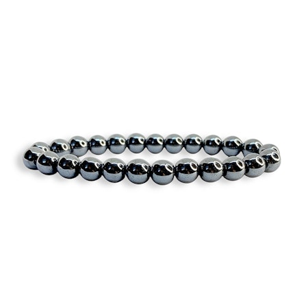 Hematit 8mm pärlor Armband