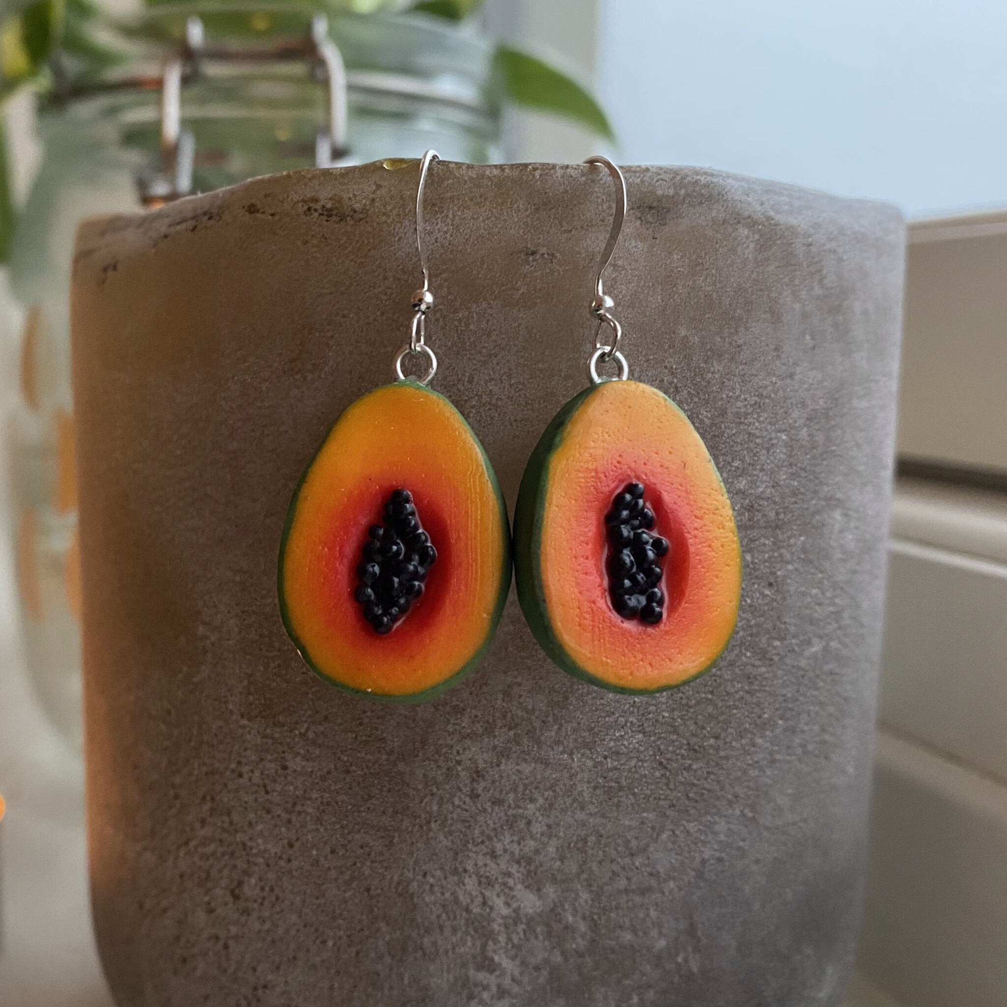 Papaya örhängen