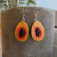 Papaya örhängen