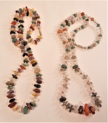 Halsband med mixade stenar, 2 olika att välja mellan, x1
