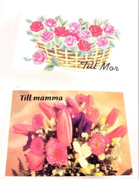 Fina mindre Morsdagskort, 2 varianter