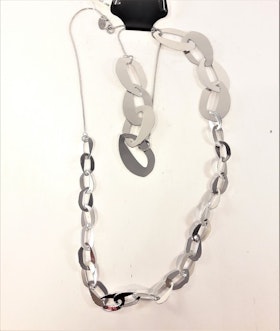 Halsband med länkar silverfärg