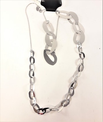 Halsband med länkar silverfärg