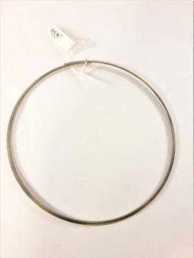 Stelt halsband i blank silverfärg