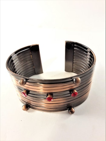 Brett Stelt Armband Kopparfärg