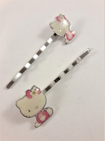 Hårklämma, sittande Hello Kitty