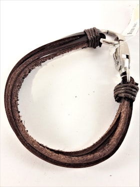 Läder Armband Brun