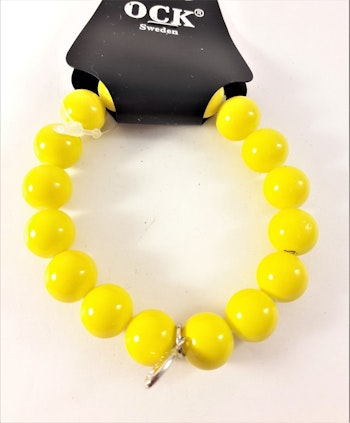 Armband med Kulor Gul