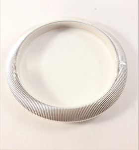 Armband i metall, slätt, vitguldsfärgat