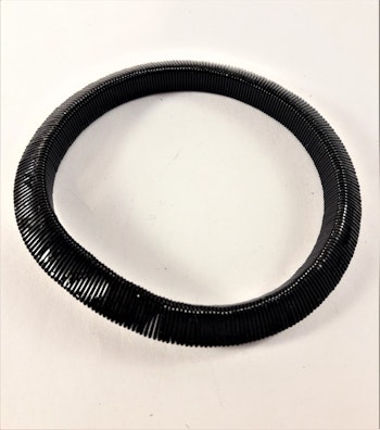 Armband i metall, slätt, svart