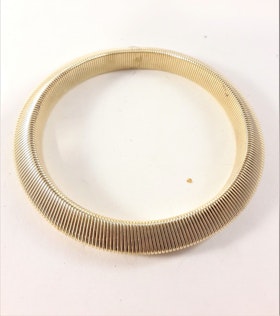Armband i metall, slätt, guldfärgat