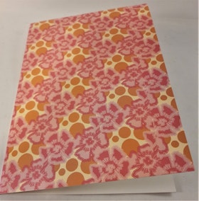 Grattiskort med blommotiv, utan text, utan kuvert