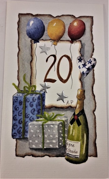 Grattiskort "20 år"