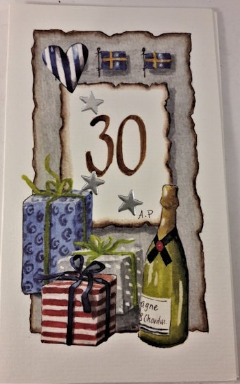 Grattiskort "30 år"