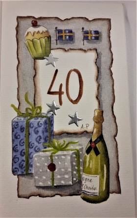 Grattiskort "40 år"