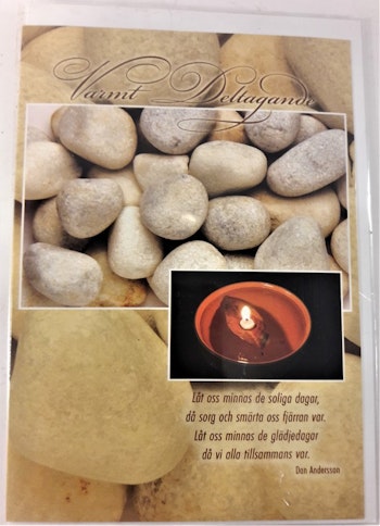 Vackert kort "Varmt deltagande"