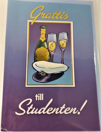 Grattiskort "Grattis till Studenten"