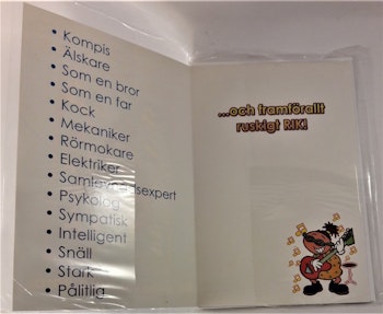Kort, "Att göra en kvinna så här lycklig, är ganska lätt!"