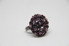 Ring rosa, glittrig