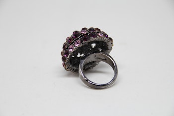 Ring rosa, glittrig