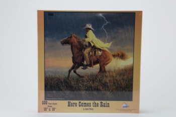Pussel 500 bitar Here comes the rain - Jack Terry, 19x19 tum / 48x48 cm