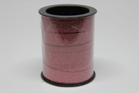 Glitterband, Victoriadesign, rött 10 mm x 10 meter