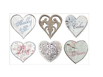 Shabilicious Vinyl Heart Stickers