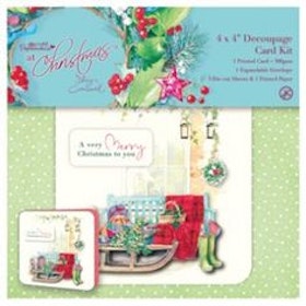 Papermania 4x4 Decoupage Card Kit