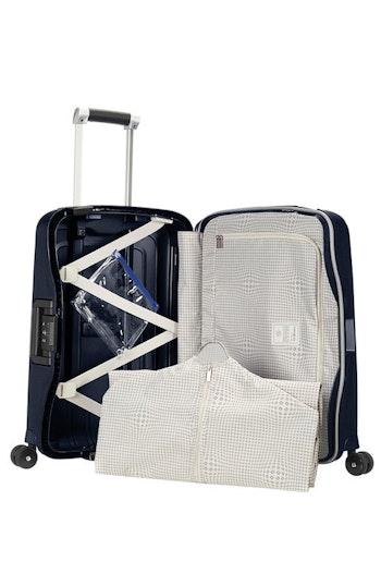 Kabinväska Samsonite S'CURE DLX med 4 hjul 55 cm, Midnight blue