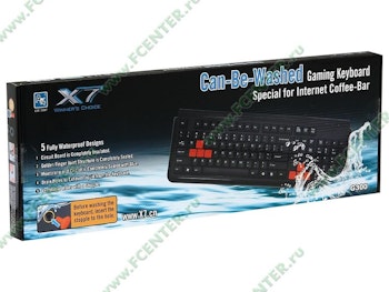 Tangentbord A4Tech X7 Gaming G300 USB Can-Be-Washed (Avsköljningsbart)