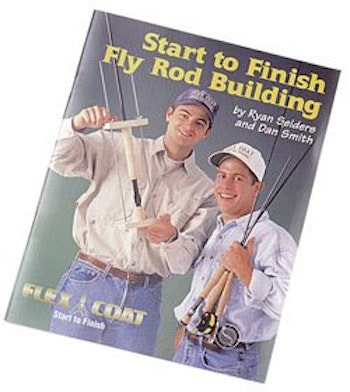 Bok om flugfiske. På Engelska. 52 sidor. Start to Finish Fly Rod Building Book, av Ryam Seiders och Dan Smith