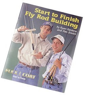 Bok om flugfiske. På Engelska. 52 sidor. Start to Finish Fly Rod Building Book, av Ryam Seiders och Dan Smith