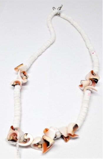 Halsband i Ben med Detaljer Orange