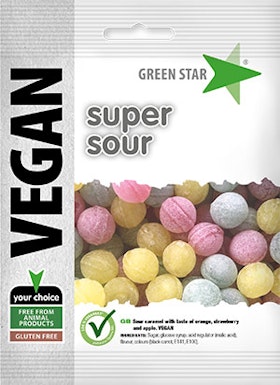 Green Star Super sour vegan glutenfri 80 g