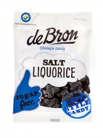 De Bron Salt Liquorice Sockerfri 100g