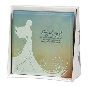 Spegeltavla, Silver Silhouette - Skyddsängel