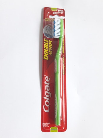 Colgate Double Action Tandborste Medium - Grön