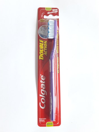Colgate Double Action Tandborste Medium - Lila