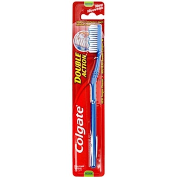 Colgate Double Action Tandborste Medium - Blå